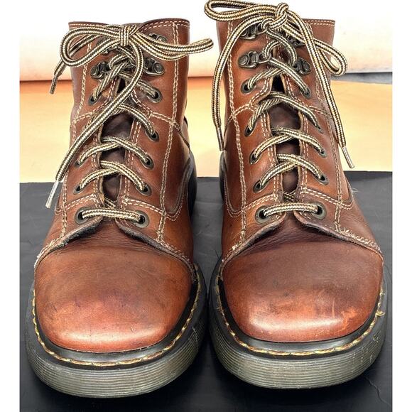 Dr. Martens Brn Lthr 8 Eye Work Boots Mens US11 EU45 Airwalk Industrial Lace Up main image 7